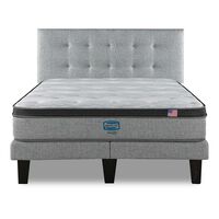 Cama Europea Simmons 2 Plazas Dreamer Plazasus Box + Respaldo Urban Plazasata