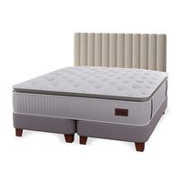 Cama Europea Flex 2 plazas  Heritage + Respaldo Tubular