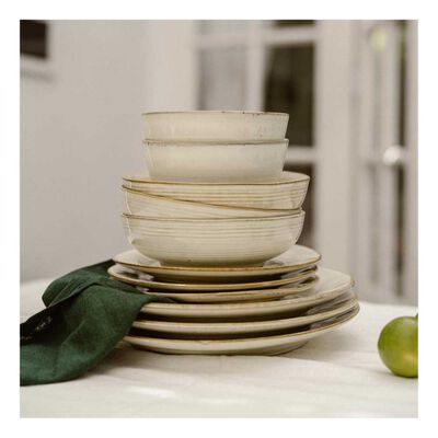 Imagen 2 del producto Juego de Vajilla Simplit Siena Cerámica Gres 30 Piezas Beige