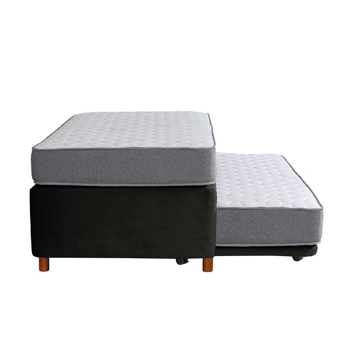 Cama Nido Latam Home 1,5 Plazas Zen Best Tela Negro