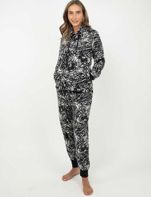 Imagen 2 del producto Pijama de Polar Mujer Portman Club Negro, Rosado