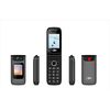 Teléfono Plegable Introtech KXSP-4G-GREY+BLACK Gris con negro
