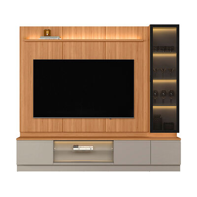 Home TV Di Poretti Design Magnuss Hasta 75" Caf&eacute; Claro