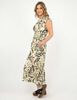 Vestido Maxi Estampado Manga Corta Mujer Portman Club