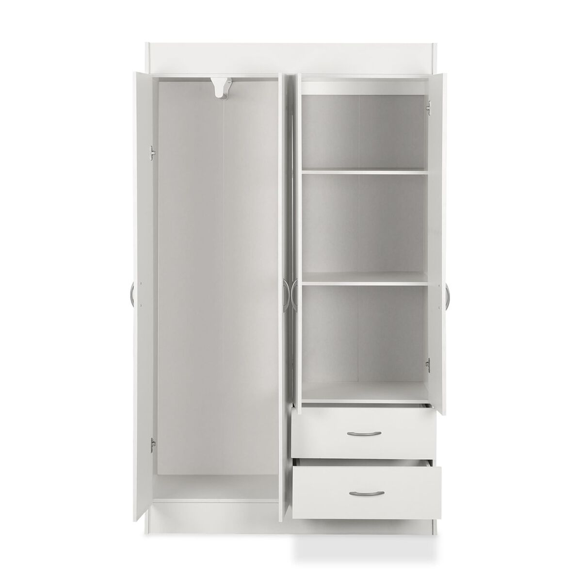 Closet Stanford 4 Puertas 2 Cajones Blanco