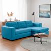 Sof&aacute; Seccional Derecho Living Factory Roma 3 Cuerpos Azul Piedra
