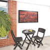 Set de Terraza Rimax Plegable 2 Sillas Wengue