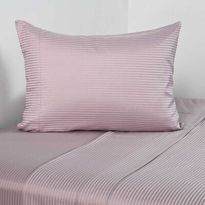 Juego de Sábanas Cannon1.5 Plazas 600 Hilos Dobby Mauve