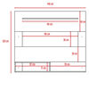 Set Panel TV + Biblioteca Escalera
