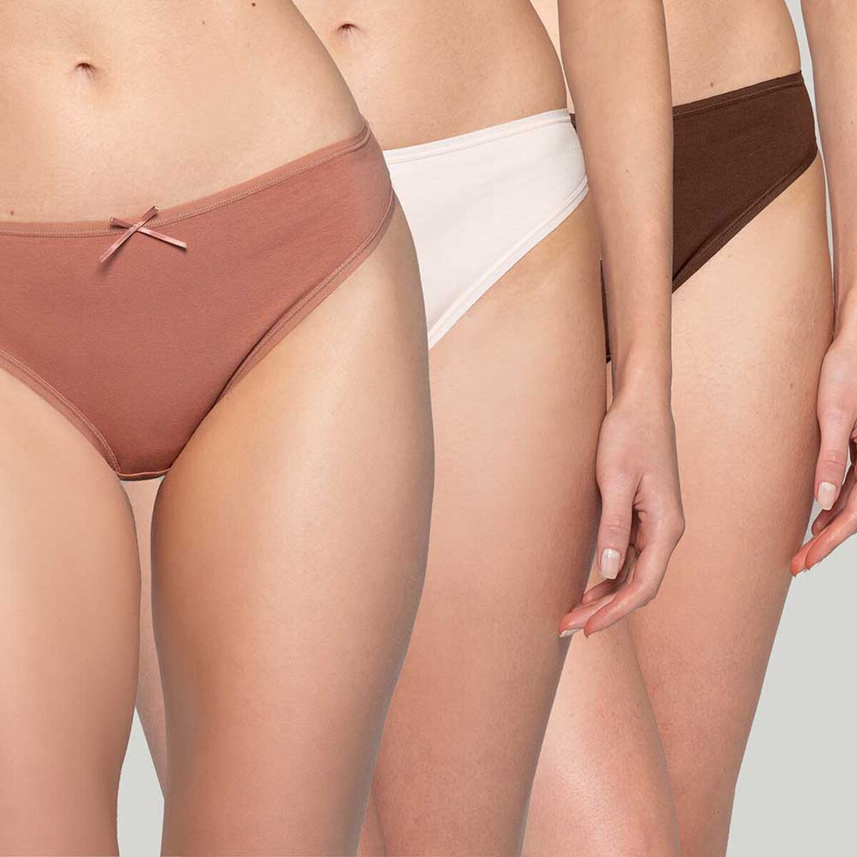 Pack 3 Unidades Calz&oacute;n Bikini Mujer Intime