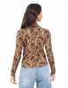 Polera Crop Manga Larga Cuello Tortuga Mujer Icono