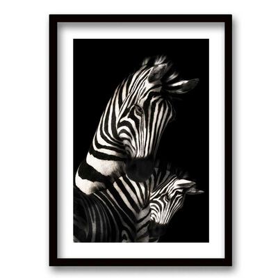 Imagen 1 del producto Cuadro Decorativo Retela Zebra BN 70 x 50 cm