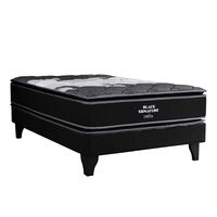 Cama Europea Celta 1,5 Plazas Pocket Black Signature