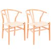 Pack de 2 Sillas Novahus Wishbone Natural