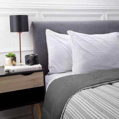 Imagen 2 del producto Plumón Soft Touch Estampado Zibel 2 Plazas Liso Dark