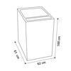 Lavadora Automática Mabe LMA0920WGCL 9,5 kg