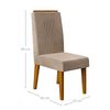 Juego de Comedor Vekkahome Rubi Lia 6 Sillas Café