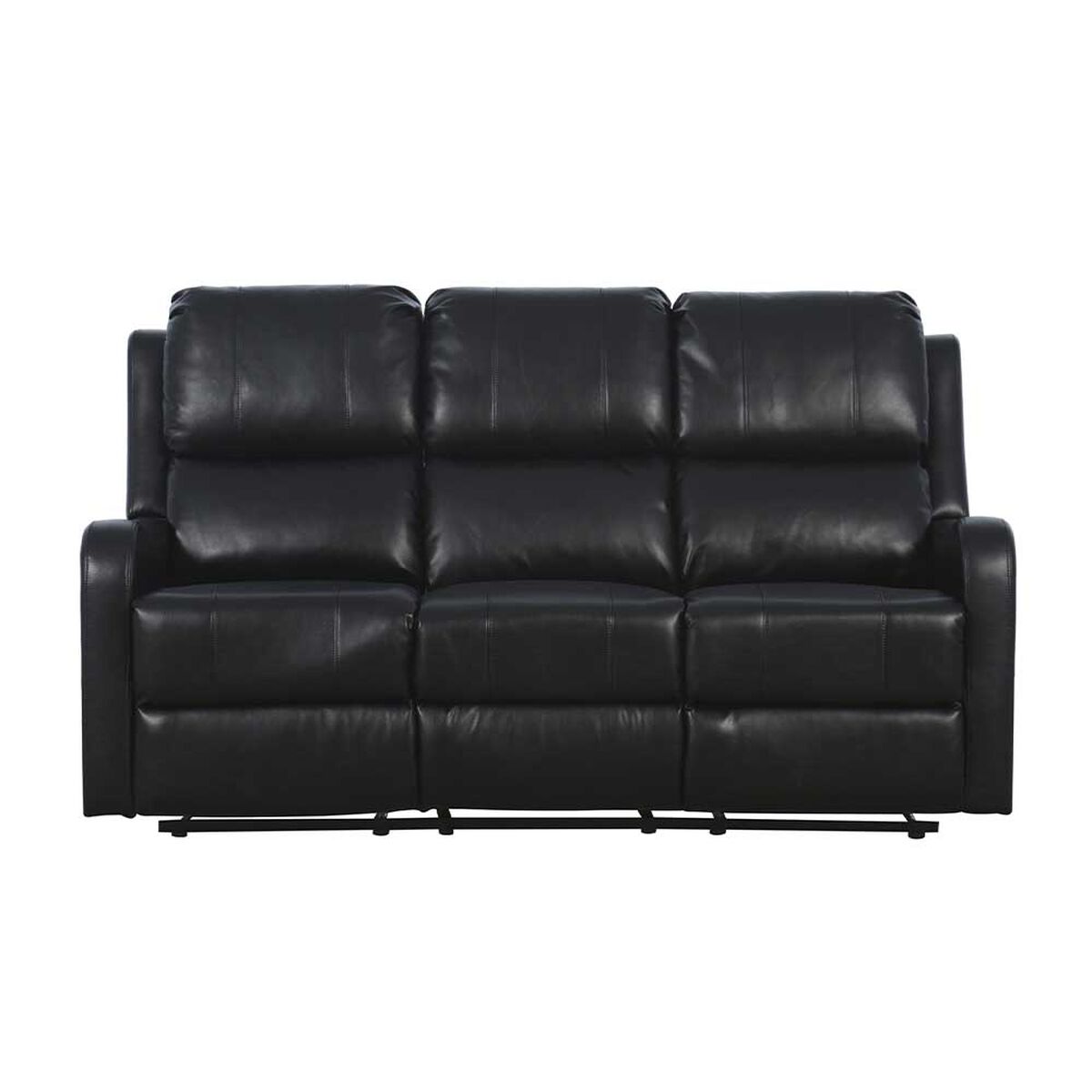 Sofá Reclinable Zoy Home Tokio 3 Cuerpos Negro