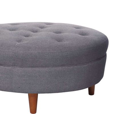 Imagen 2 del producto Pouf Latam Home Paris Lino Gris Oscuro