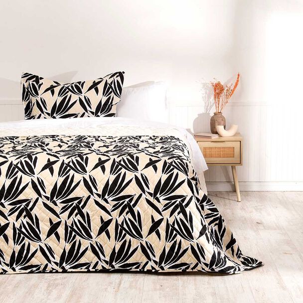 Quilt Mashini 1,5 Plazas Leaves Multicolor