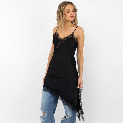 Vestido Asim&eacute;trico Sin Mangas Mujer Icono