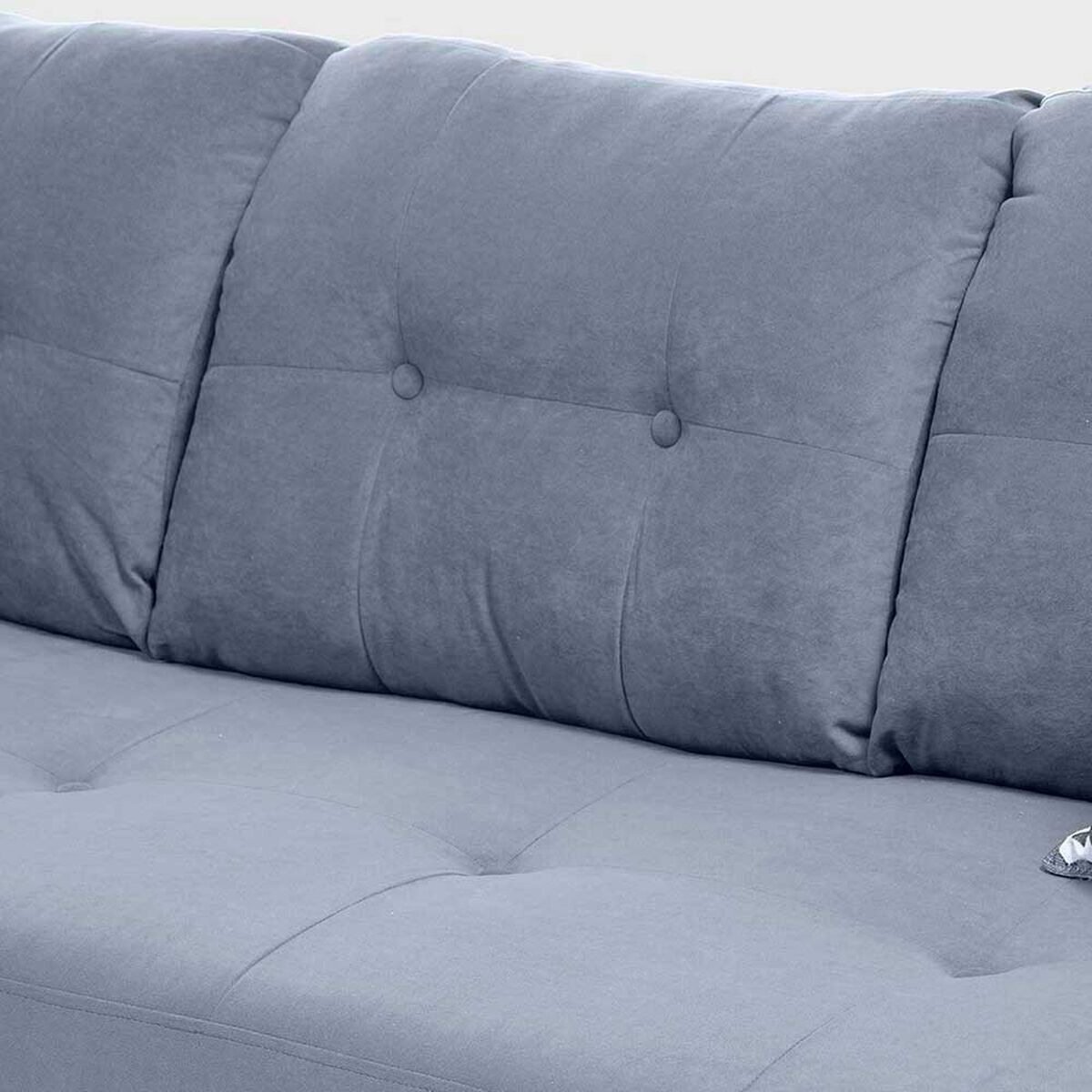 Sof&aacute; Seccional Izquierdo Living Factory Dubai 5 Cuerpos Gris