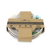 Set Platos Hondo Doral Flor 4 Piezas Verde