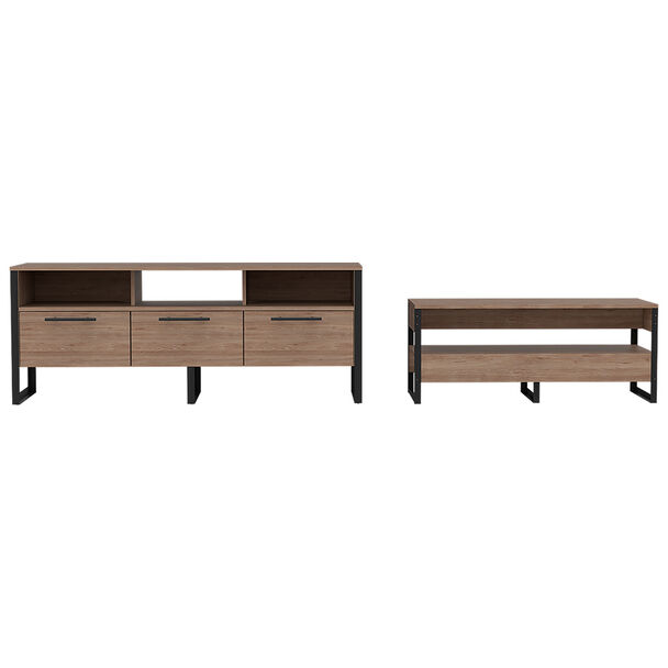 Rack TV Hasta 60"" + Mesa de Centro TuHome Magnum