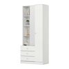 Closet Home Mobili Karla 2 Puertas 3 Cajones Blanco