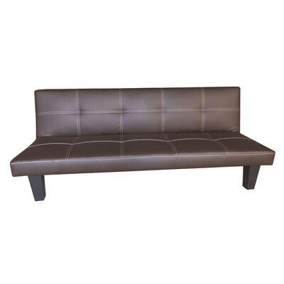 Futón Idetex Praga PU 3 Cuerpos Café