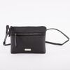 Cartera Cross Bag Negra Eco Cuero Mujer Portman Club