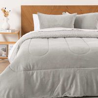 Plumón Mashini Coral Sherpa King Gris