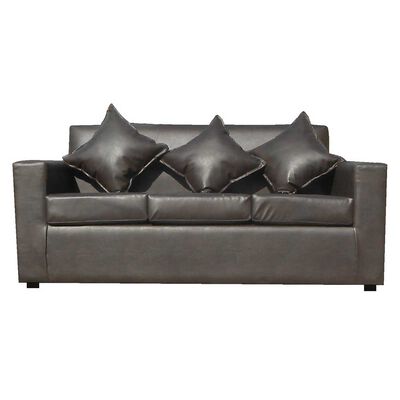 Imagen 2 del producto Juego de Living Almore Paris Sofá 3 Cuerpos + Dos Sillones 1 Cuerpo Café