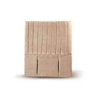 Respaldo Latam Home 1,5 Plazas Sorrento Tela Velvet Beige