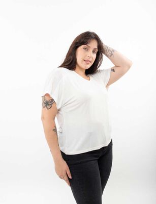 Imagen 1 del producto Polera Manga Corta Mujer Extralindas Crudo