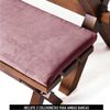 Juego de Comedor Latam Home Sevilla Cadiz 2 Sillas + 2 Bancas Velvet Palo Rosa