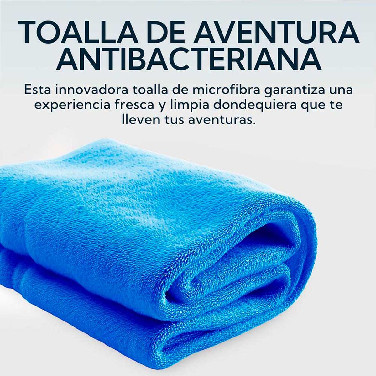 Toalla Extra Grande Microfibra Terry Azul 2 Unidades Pro Outdoor