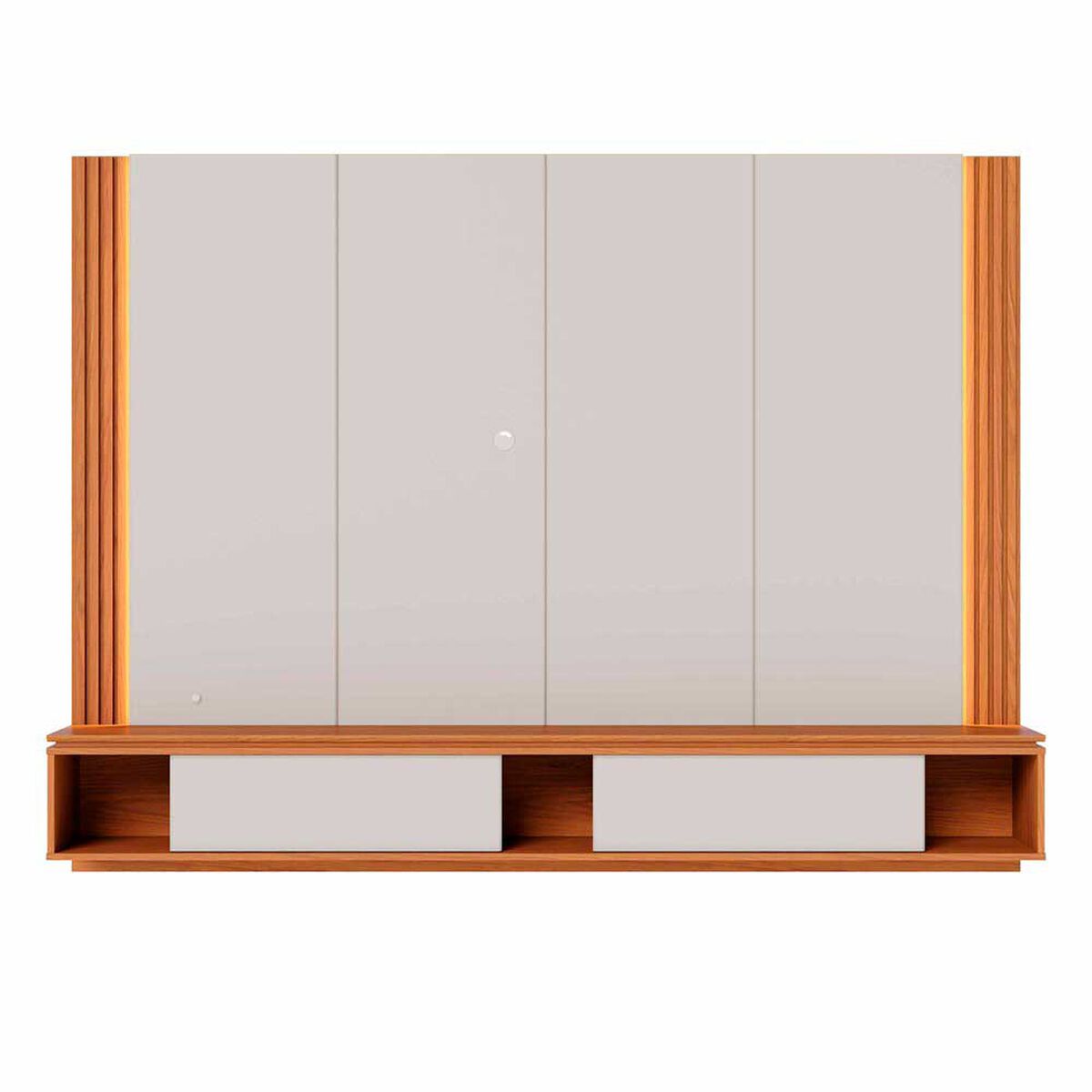 Panel TV Altavision Loa Blanco y Café