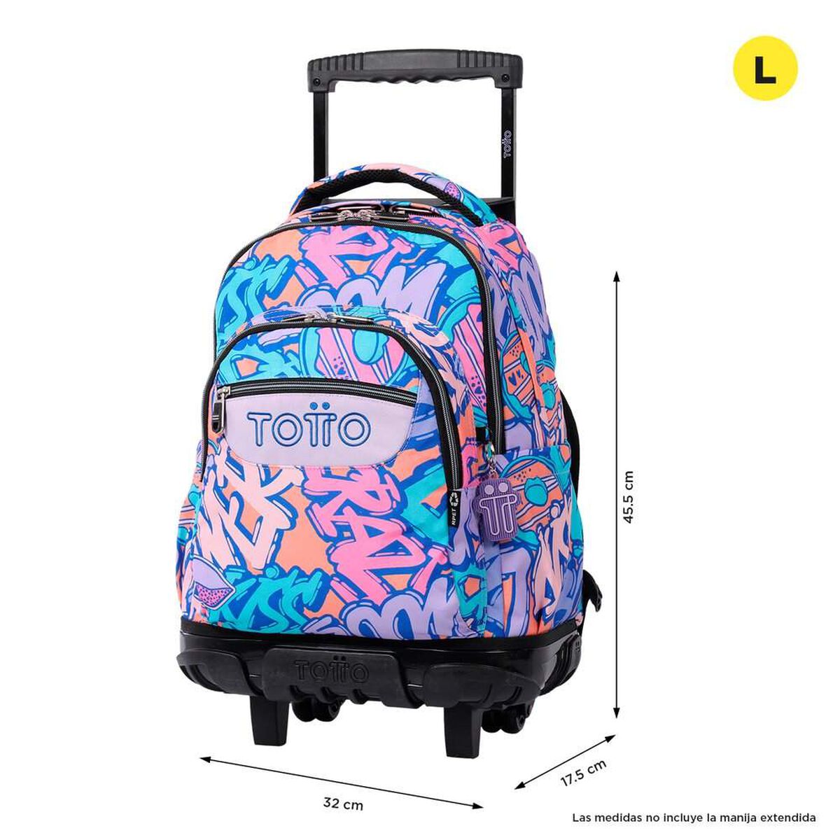 Mochila con Ruedas Multicolor Totto