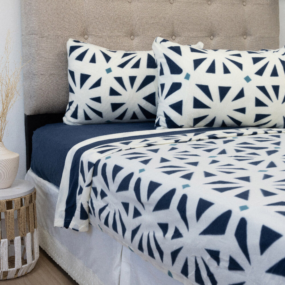 Juego de Sábanas Polar Doral King Estampado D5