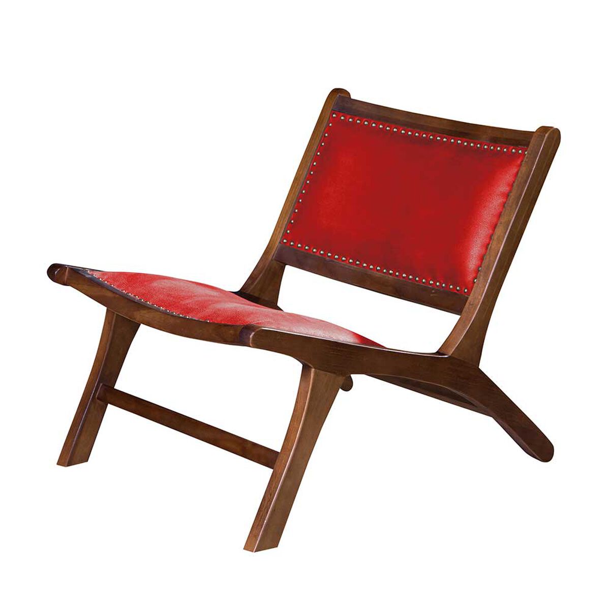 Sitial Latam Home Hannover Cuero Kentucky 1 Cuerpo Rojo