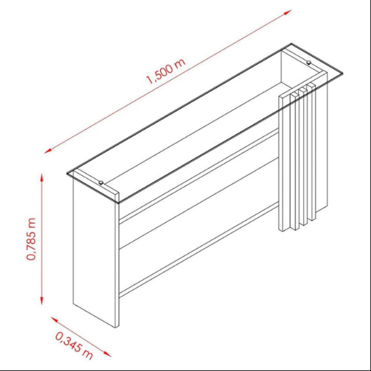 Mesa de Arrimo Altavision Frizz Cala Blanco