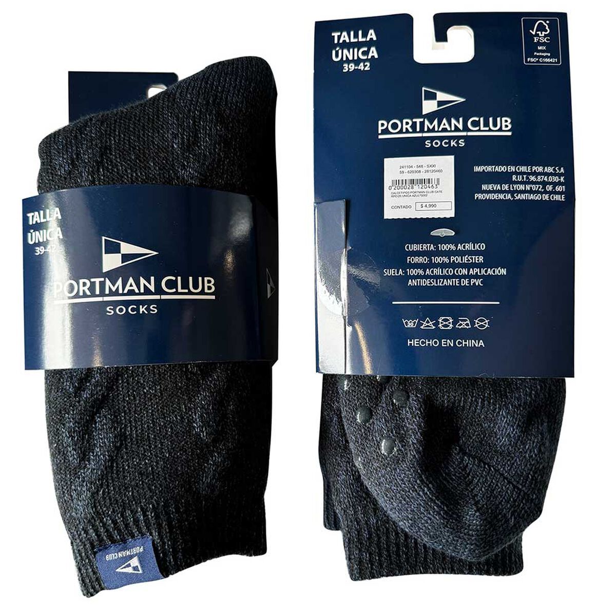 Par Calcetines Térmicos Hombre Portman Club