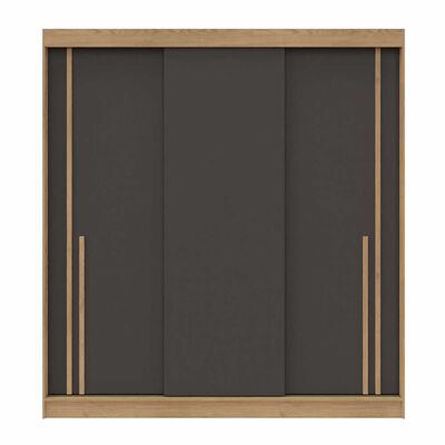 Imagen 2 del producto Clóset Vekkahome Lyon 3 Puertas 2 Cajones Café