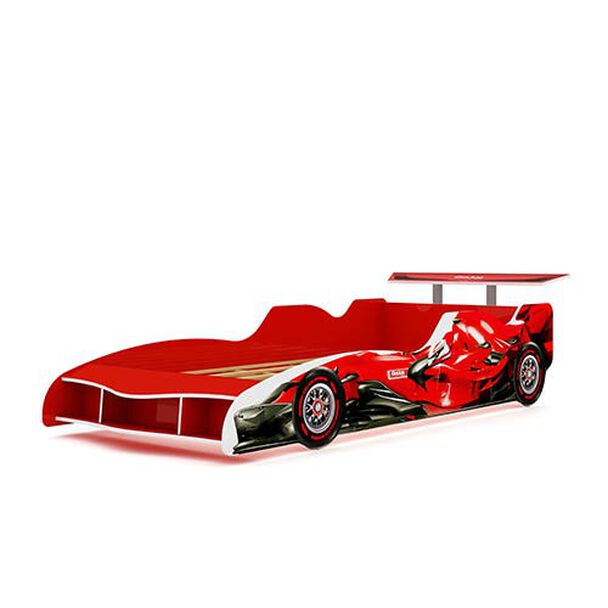 Cama Infantil Decocasa 1 Plaza Fórmula 1 Rojo