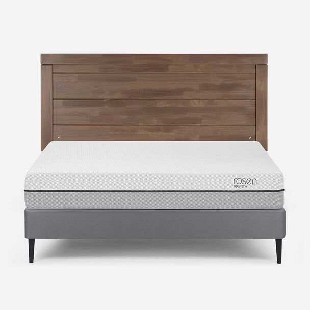 Cama Europea Rosen 2 Plazas Pratta + Respaldo Sicilia