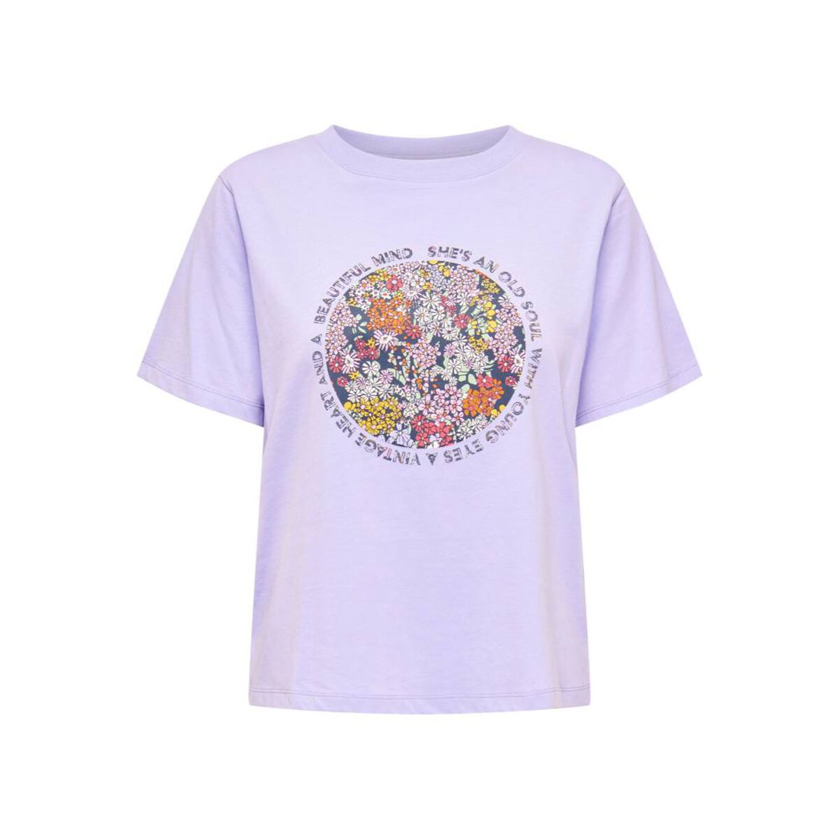 Polera Con Estampado Manga Corta Mujer Jacqueline De Yong