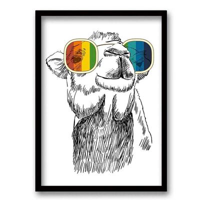 Imagen 1 del producto Cuadro Decorativo Retela Llama Flúor 50 x 35 cm