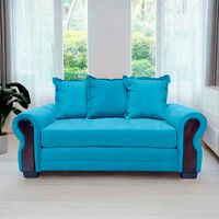 Sofá Living Factory Arizona 2 Cuerpos Azul