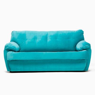 Imagen 1 del producto Sofá Cabsur Caburga 3 Cuerpos Felpa Turquesa